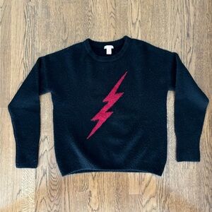 Rails Cashmere/Wool Lightning Bolt Sweater
